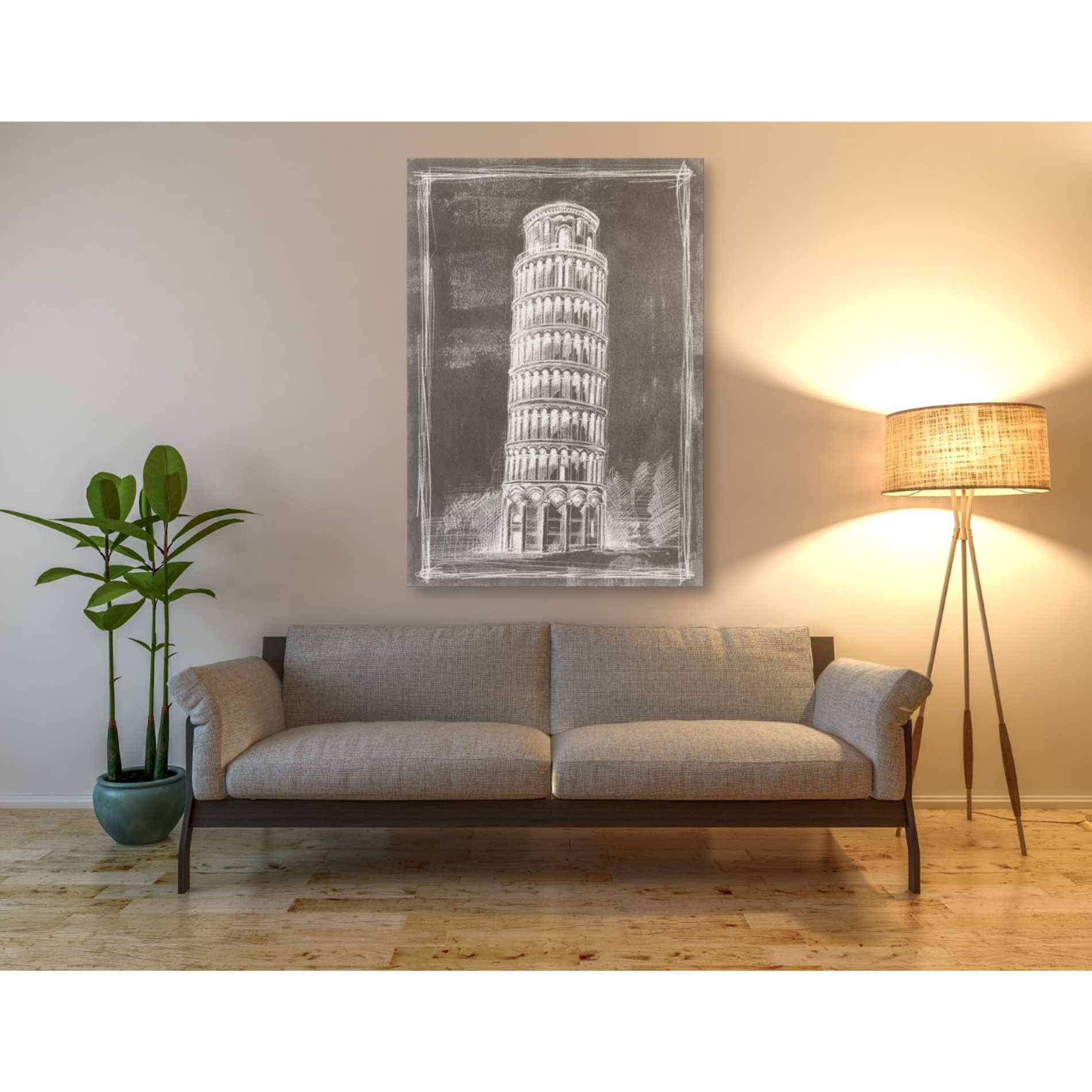 'European Icon Blueprint II' by Ethan Harper Canvas Wall Art,40 x 60