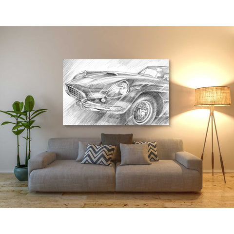 Image of 'Sports Car Study II' by Ethan Harper Canvas Wall Art,60 x 40