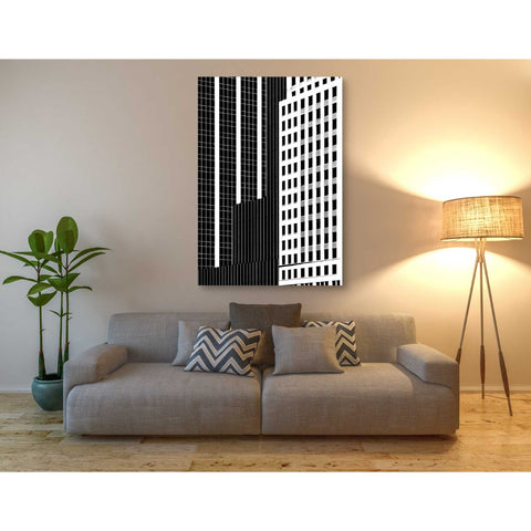 Image of 'NYC in Pure B&W II' by Jeff Pica Canvas Wall Art,40 x 60