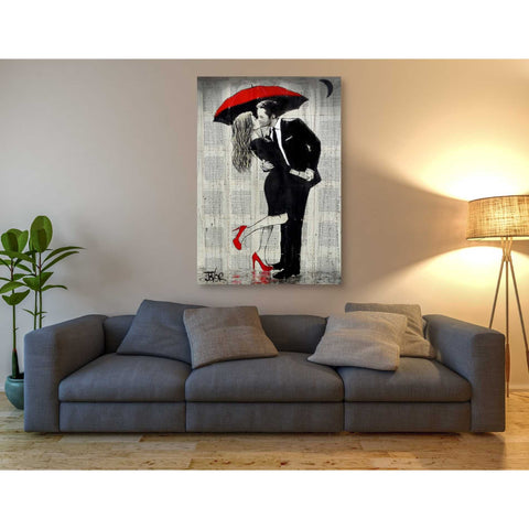 Image of 'The Kissing Rain' by Loui Jover, Canvas Wall Art,40 x 60