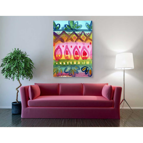Image of 'Fiesta Iv' by Linda Woods, Canvas Wall Art,40 x 60