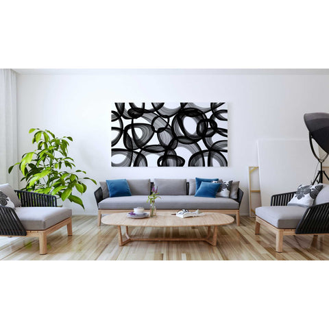 Image of 'Abstract Black and White 2015' by Irena Orlov, Canvas Wall Art,60 x 40