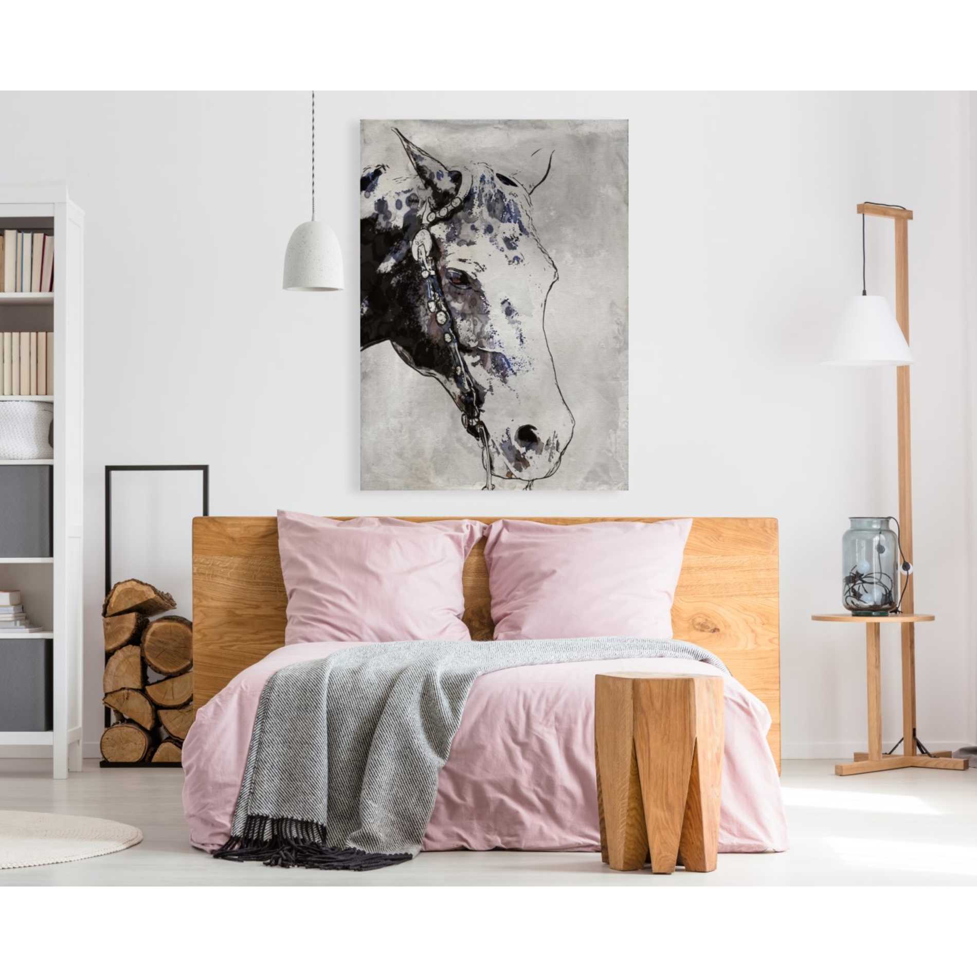 'Morgan Horse-Black Beauty' by Irena Orlov, Canvas Wall Art,40 x 60