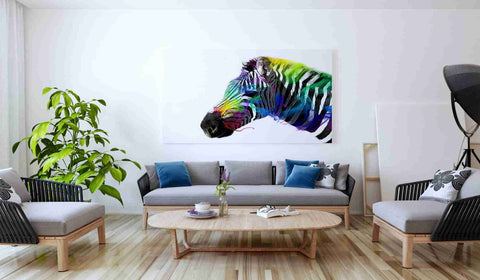 Image of 'Zebra' by Karen Smith, Canvas Wall Art,60x40