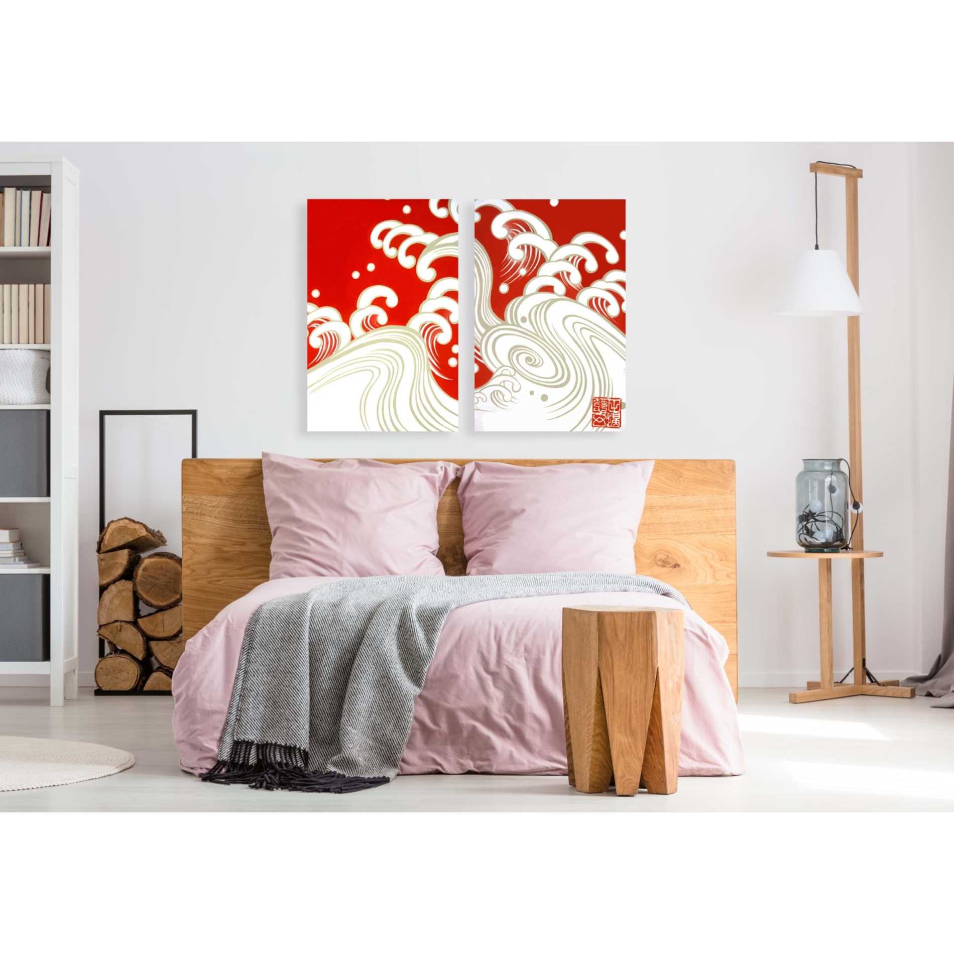 'Wave A' by Zigen Tanabe, Giclee Canvas Wall Art