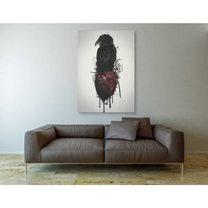 "Raven and Heart Grenade" by Nicklas Gustafsson, Giclee Canvas Wall Art