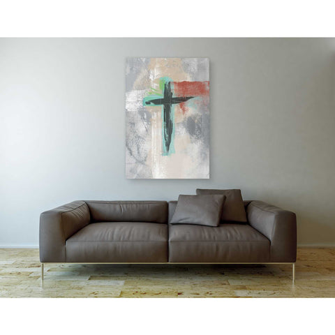 Image of 'Contemporary Cross III' by Linda Woods, Canvas Wall Art,40 x 60