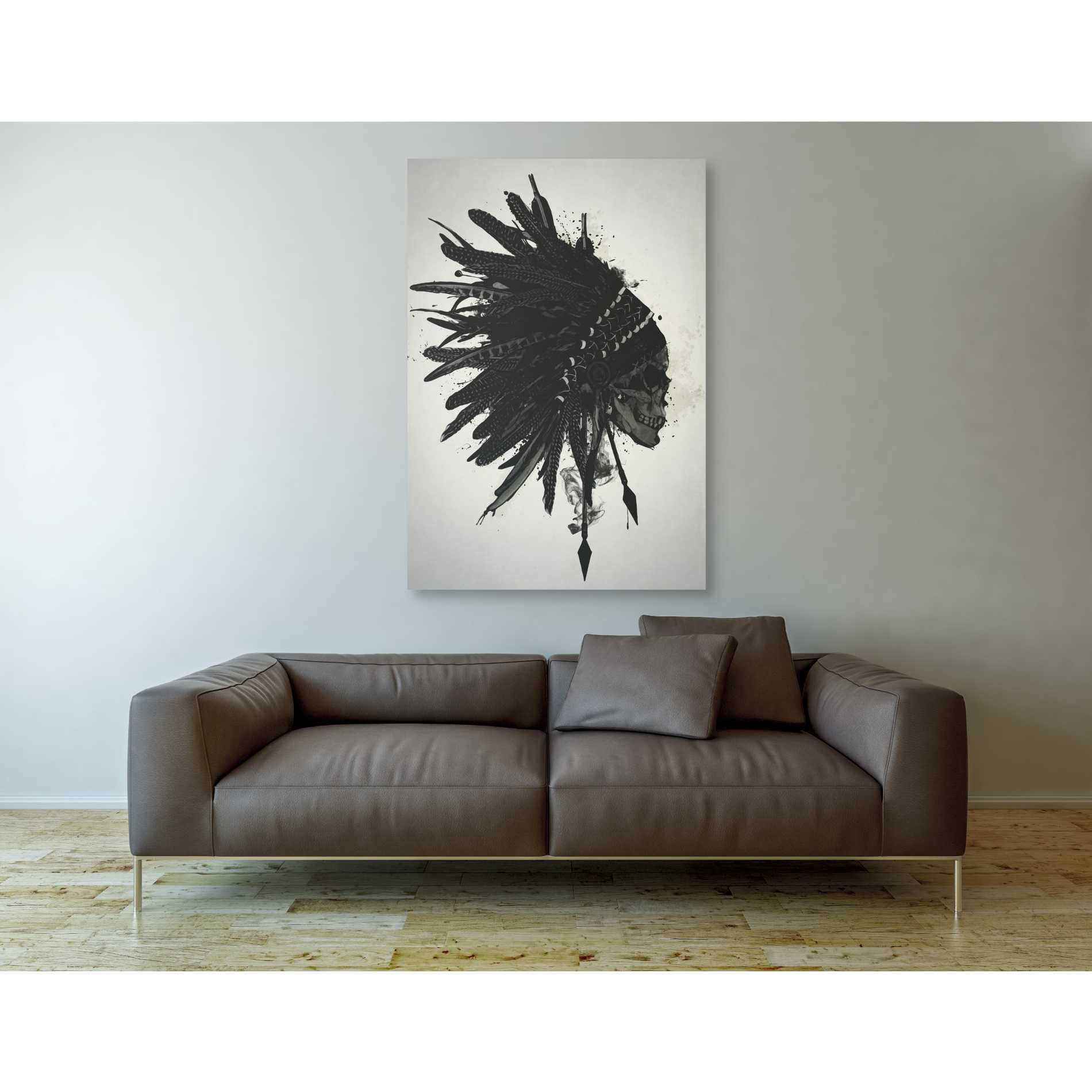 "Warbonnet Skull" by Nicklas Gustafsson, Giclee Canvas Wall Art