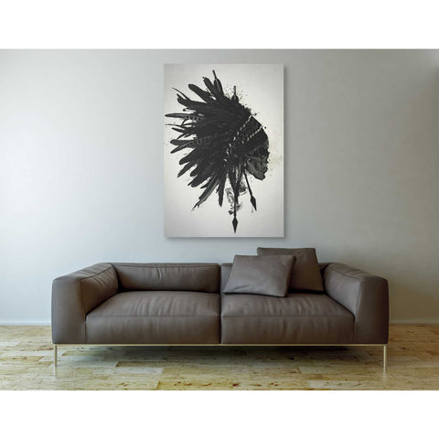 Image of "Warbonnet Skull" by Nicklas Gustafsson, Giclee Canvas Wall Art
