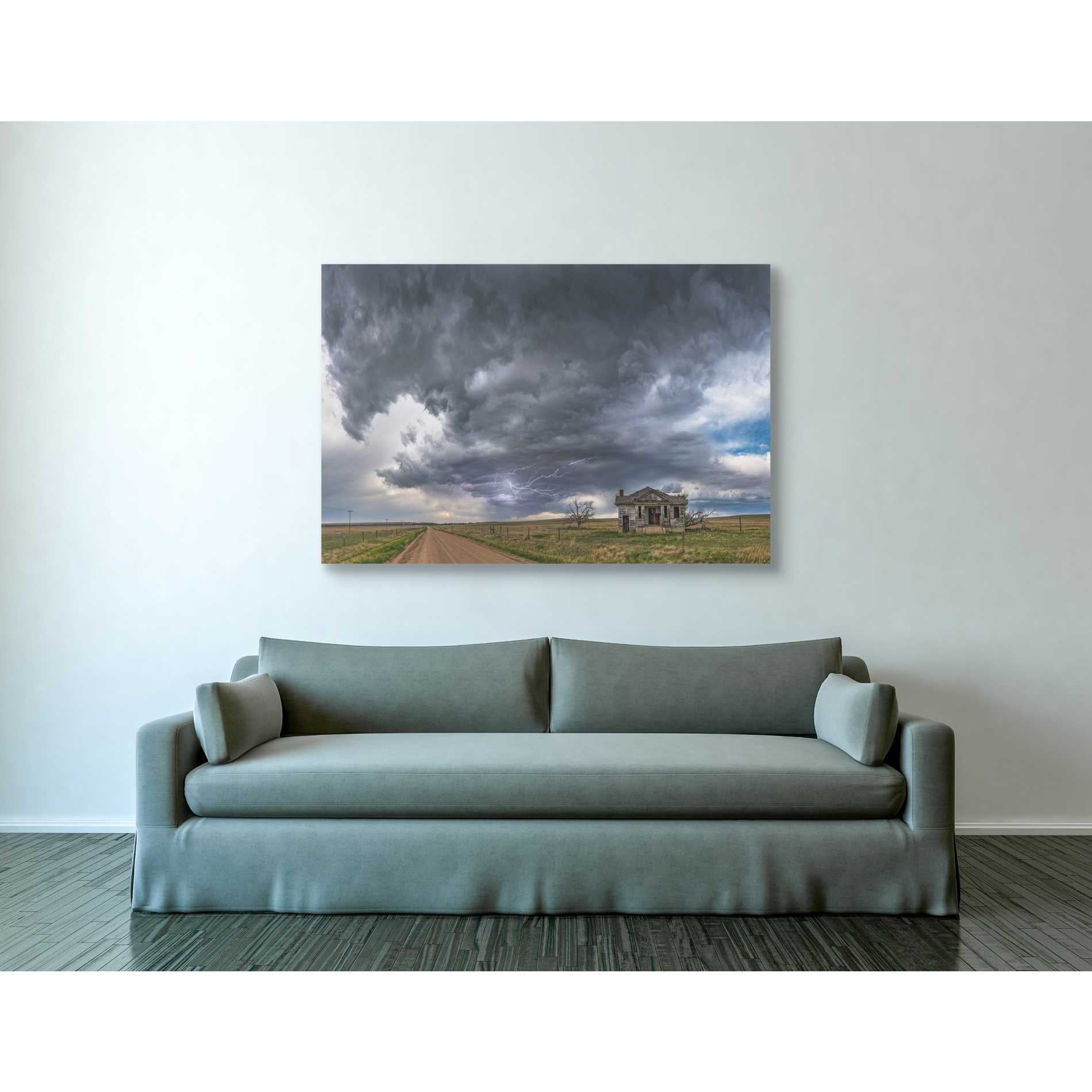 'Pawnee School Storm' by Darren White, Canvas Wall Art,40 x 60