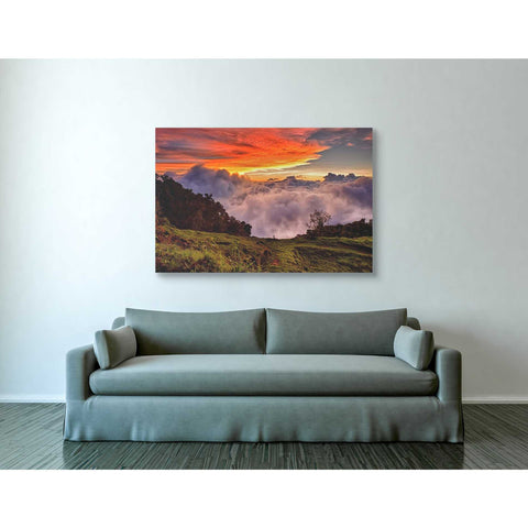 Image of 'Valley Clouds at Sunset,' Canvas Wall Art,40 x 60