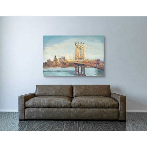 Image of 'Sunny Manhattan Bridge' by Marilyn Hageman, Canvas Wall Art,40 x 60