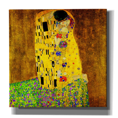 Image of 'The Kiss' by Gustav Klimt, Canvas Wall Art