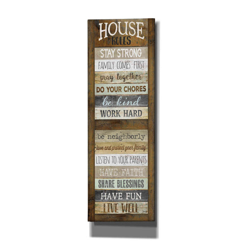 Image of 'House Rules' by Marla Rae, Canvas Wall Art