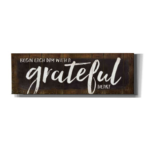 'Begin Each Day with a Grateful Heart' by Marla Rae, Canvas Wall Art