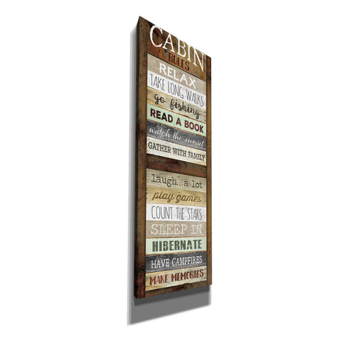 Image of 'Cabin Rules' by Marla Rae, Canvas Wall Art