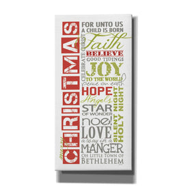 'Merry Christmas' by Marla Rae, Canvas Wall Art