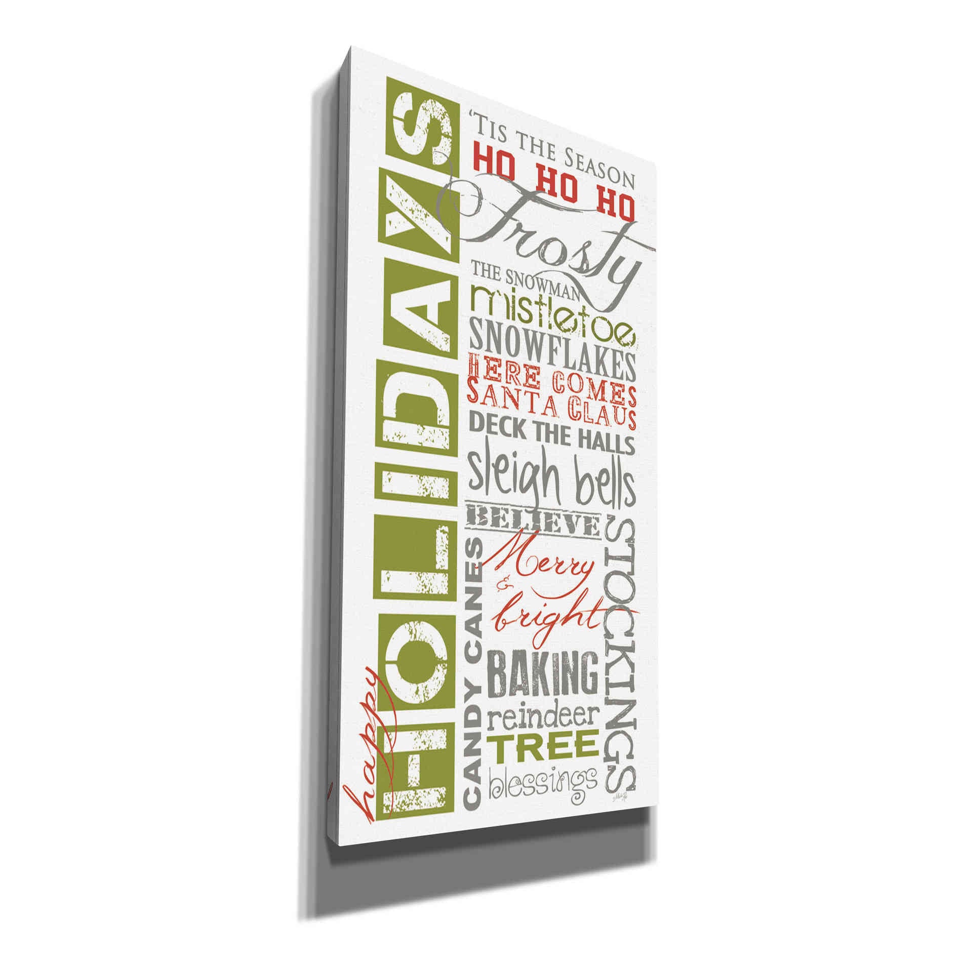 'Happy Holidays' by Marla Rae, Canvas Wall Art