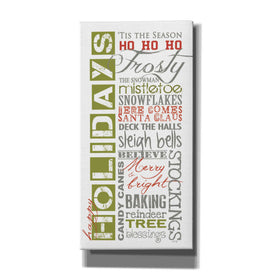 'Happy Holidays' by Marla Rae, Canvas Wall Art