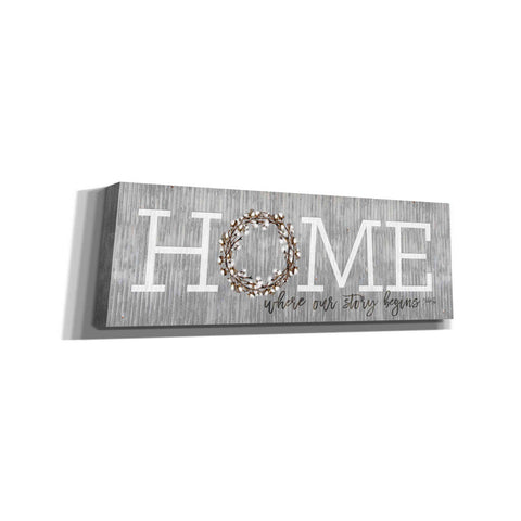 Image of 'Home - Where Our Story Begins' by Marla Rae, Canvas Wall Art