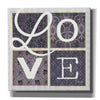 'LOVE Squared in Gray' by Marla Rae, Canvas Wall Art