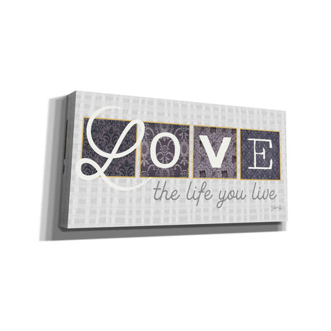 Image of 'Love the Life You Live in Gray' by Marla Rae, Canvas Wall Art