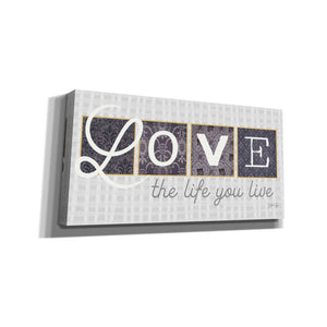 'Love the Life You Live in Gray' by Marla Rae, Canvas Wall Art
