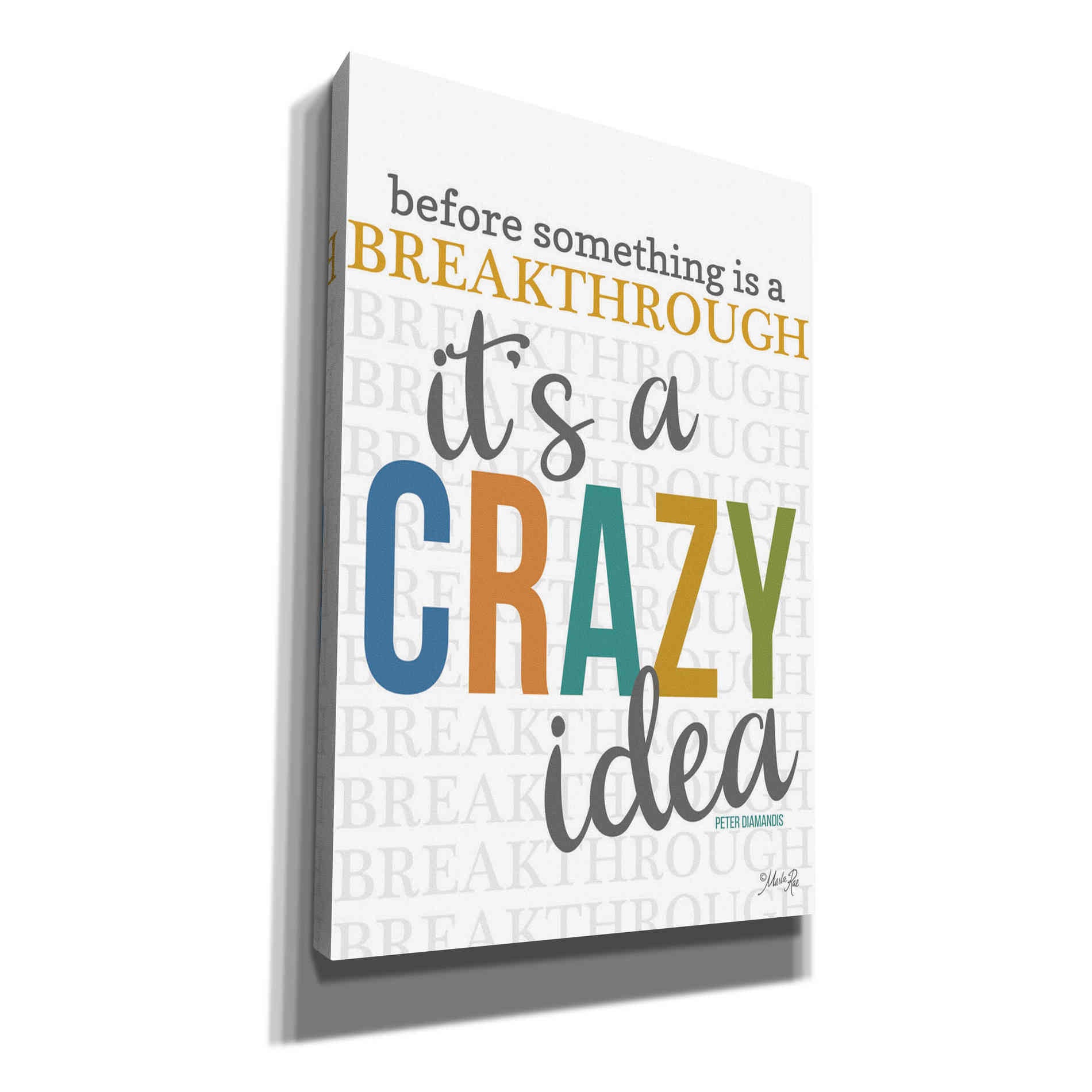 'Crazy Idea' by Marla Rae, Canvas Wall Art