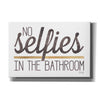 'No Selfies in the Bathroom' by Marla Rae, Canvas Wall Art