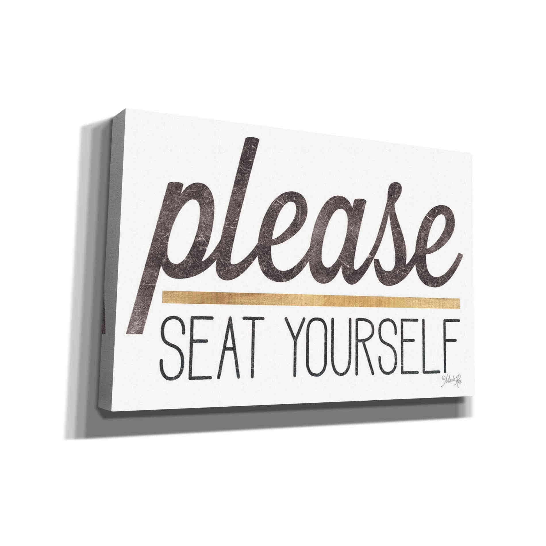 'Please Seat Yourself' by Marla Rae, Canvas Wall Art