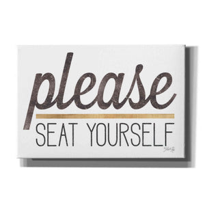 'Please Seat Yourself' by Marla Rae, Canvas Wall Art