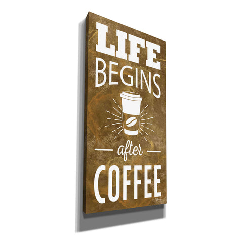 Image of 'Life Begins After Coffee' by Marla Rae, Canvas Wall Art
