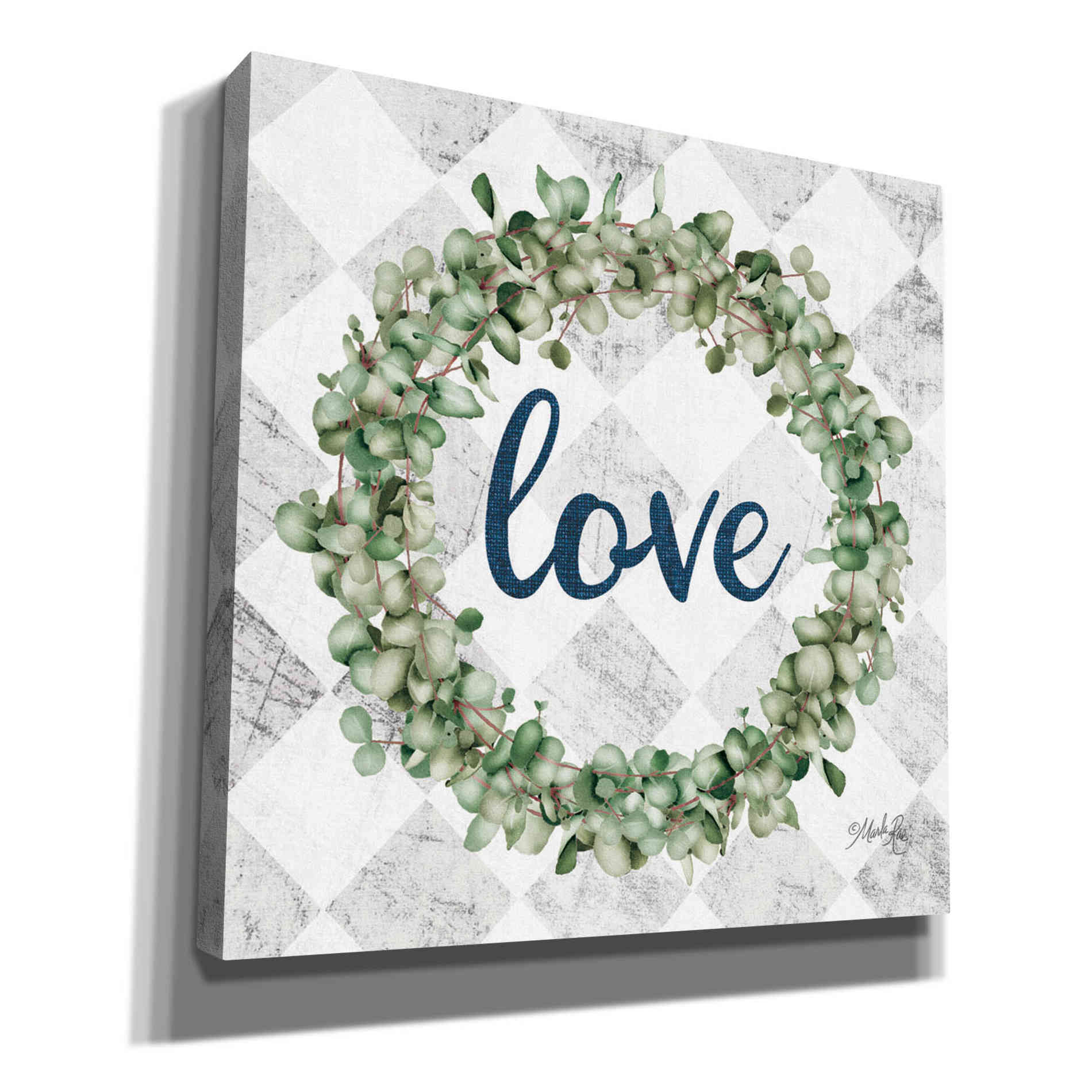 'Love Eucalyptus Wreath' by Marla Rae, Canvas Wall Art