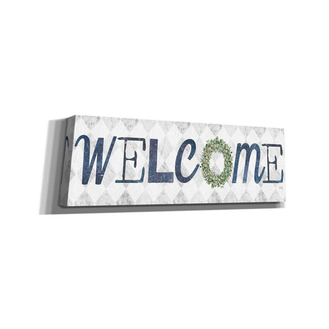 Image of 'Welcome with Eucalyptus Wreath I' by Marla Rae, Canvas Wall Art