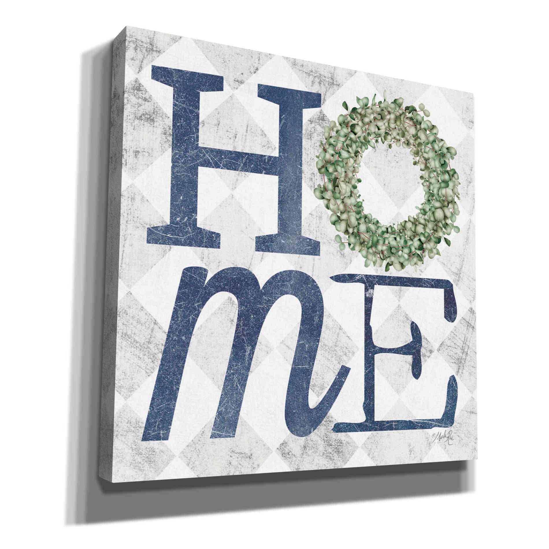 'Home with Eucalyptus Wreath III' by Marla Rae, Canvas Wall Art