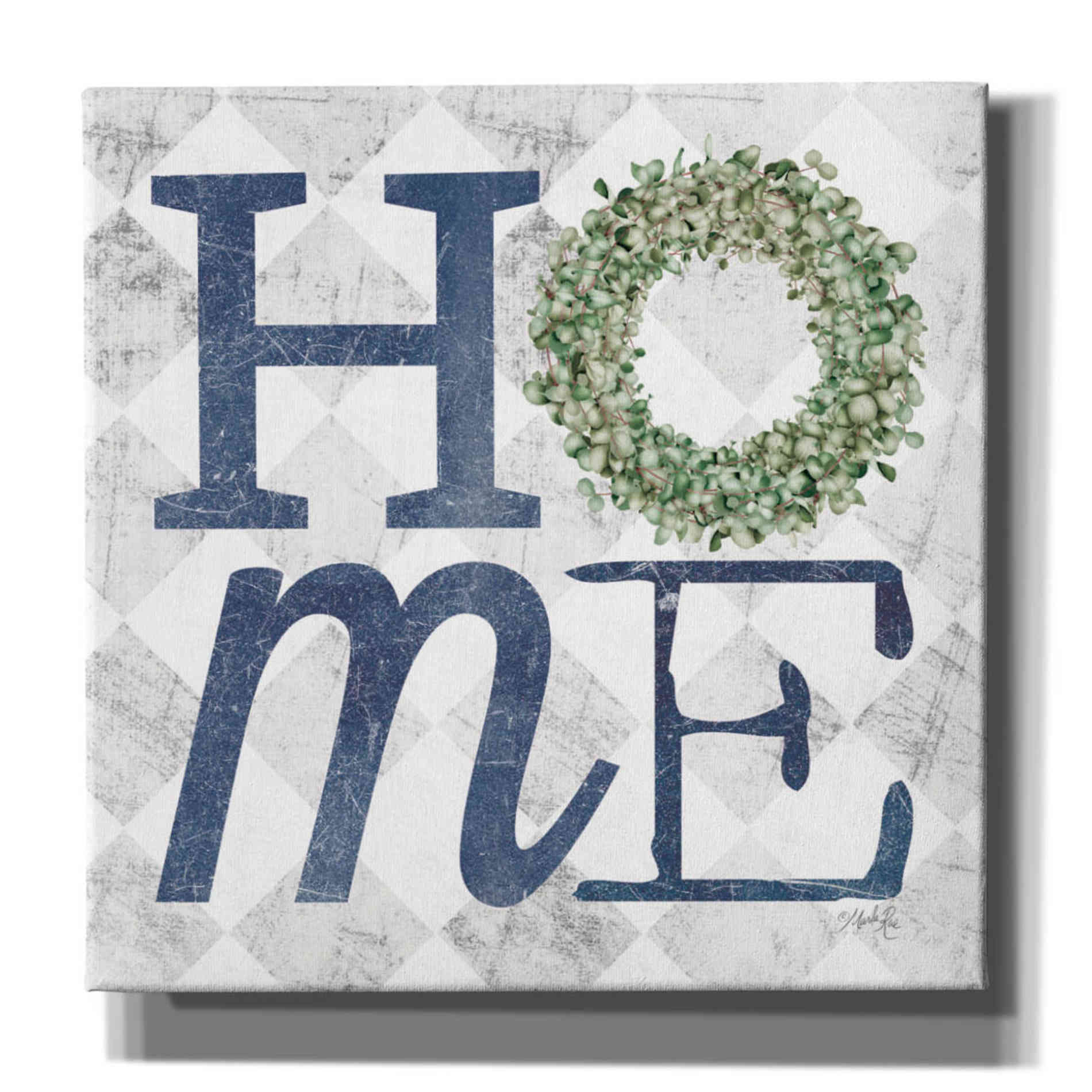 'Home with Eucalyptus Wreath III' by Marla Rae, Canvas Wall Art