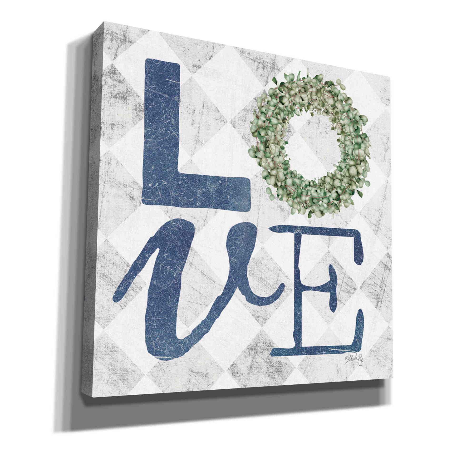 'Love with Eucalyptus Wreath III' by Marla Rae, Canvas Wall Art