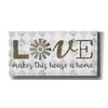 'Love Makes This House a Home' by Marla Rae, Canvas Wall Art