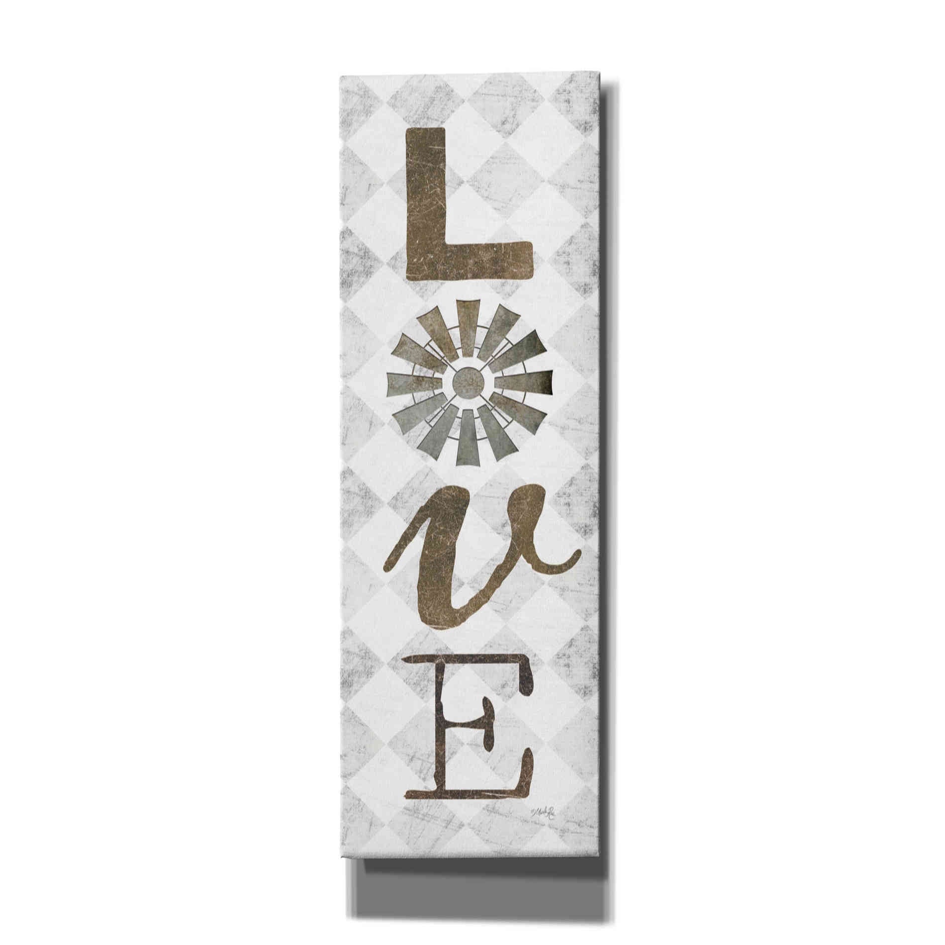 'Love with Windmill II' by Marla Rae, Canvas Wall Art