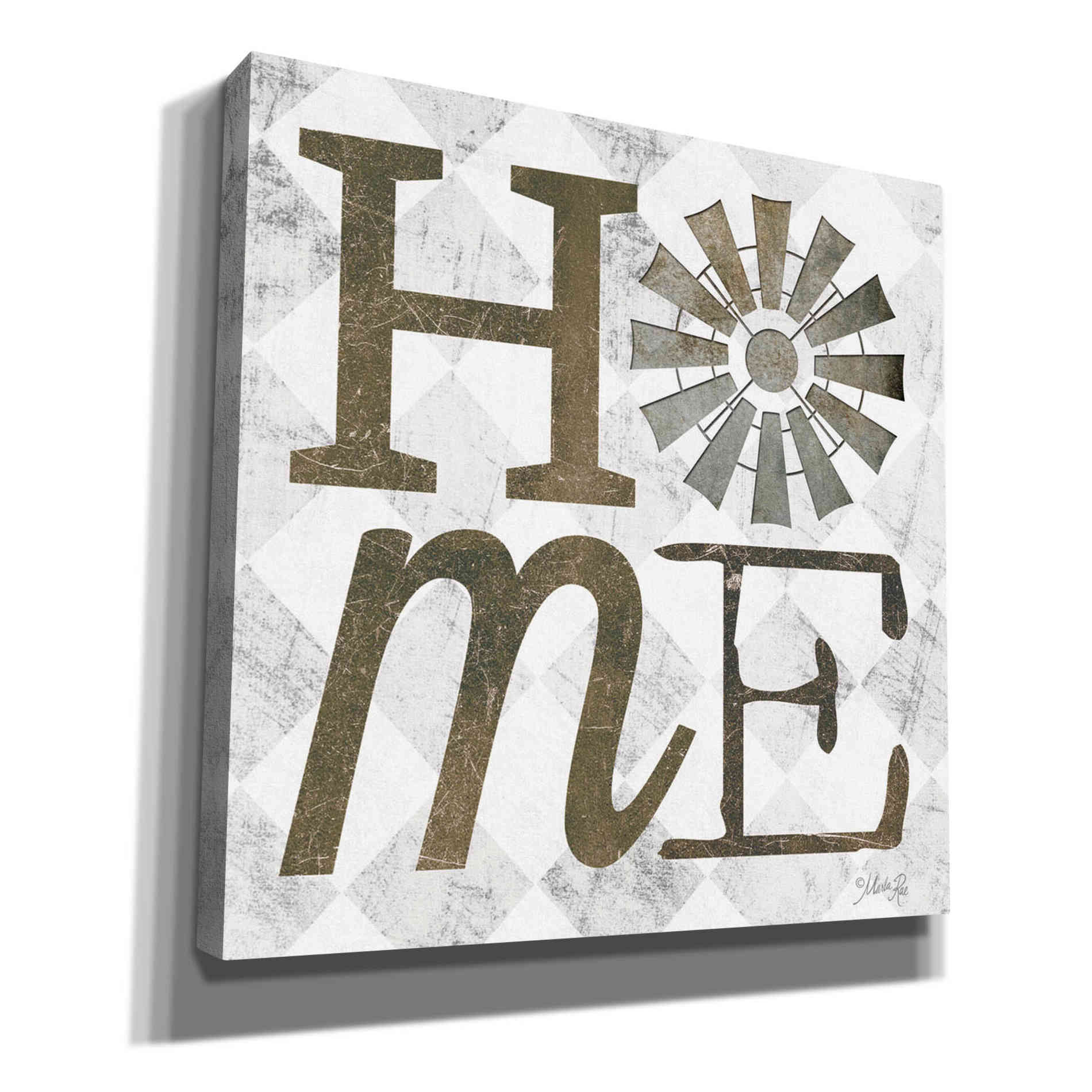 'Home with Windmill III' by Marla Rae, Canvas Wall Art