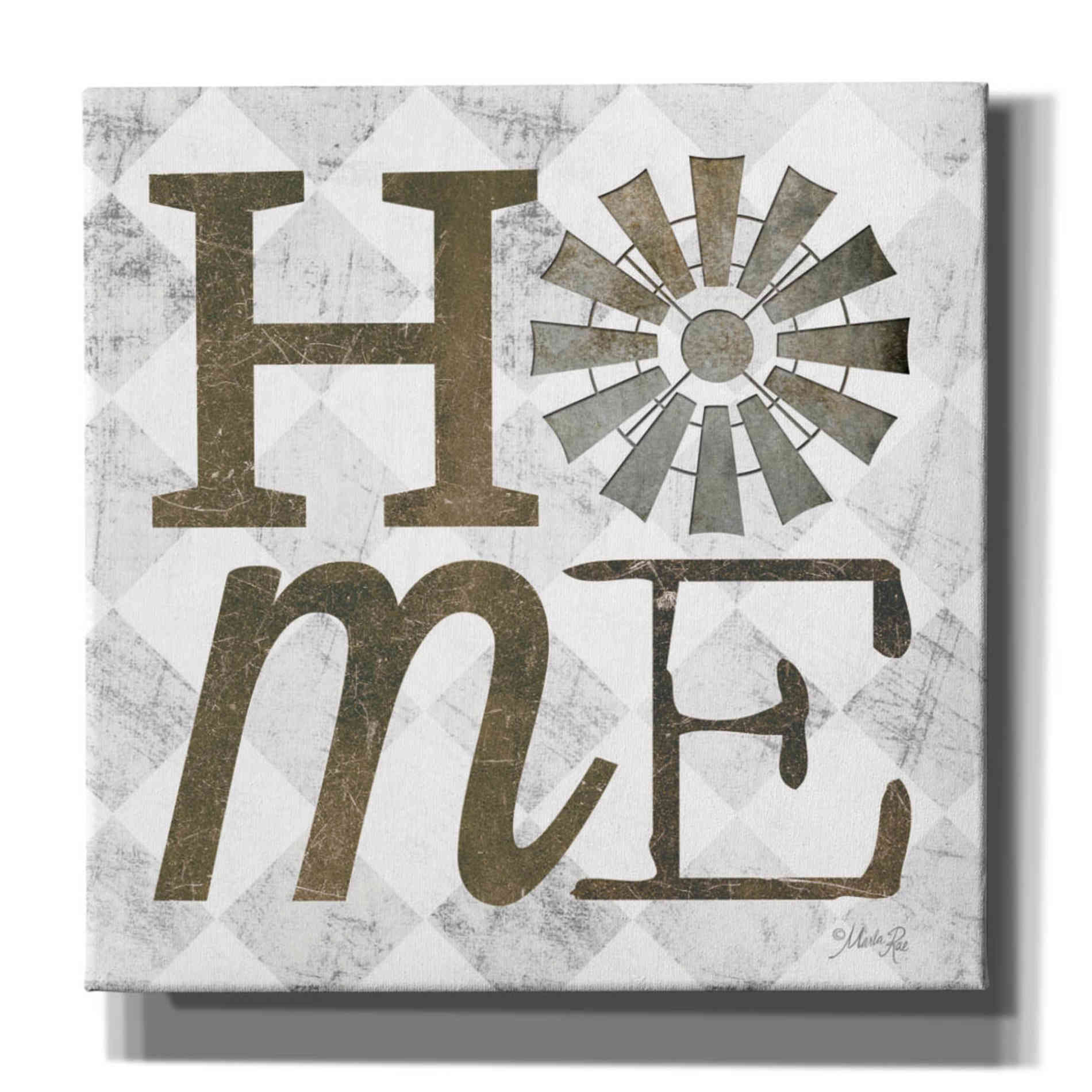 'Home with Windmill III' by Marla Rae, Canvas Wall Art