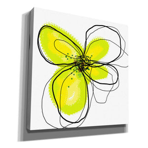 'Yellow Petals One' by Jan Weiss, Canvas Wall Art