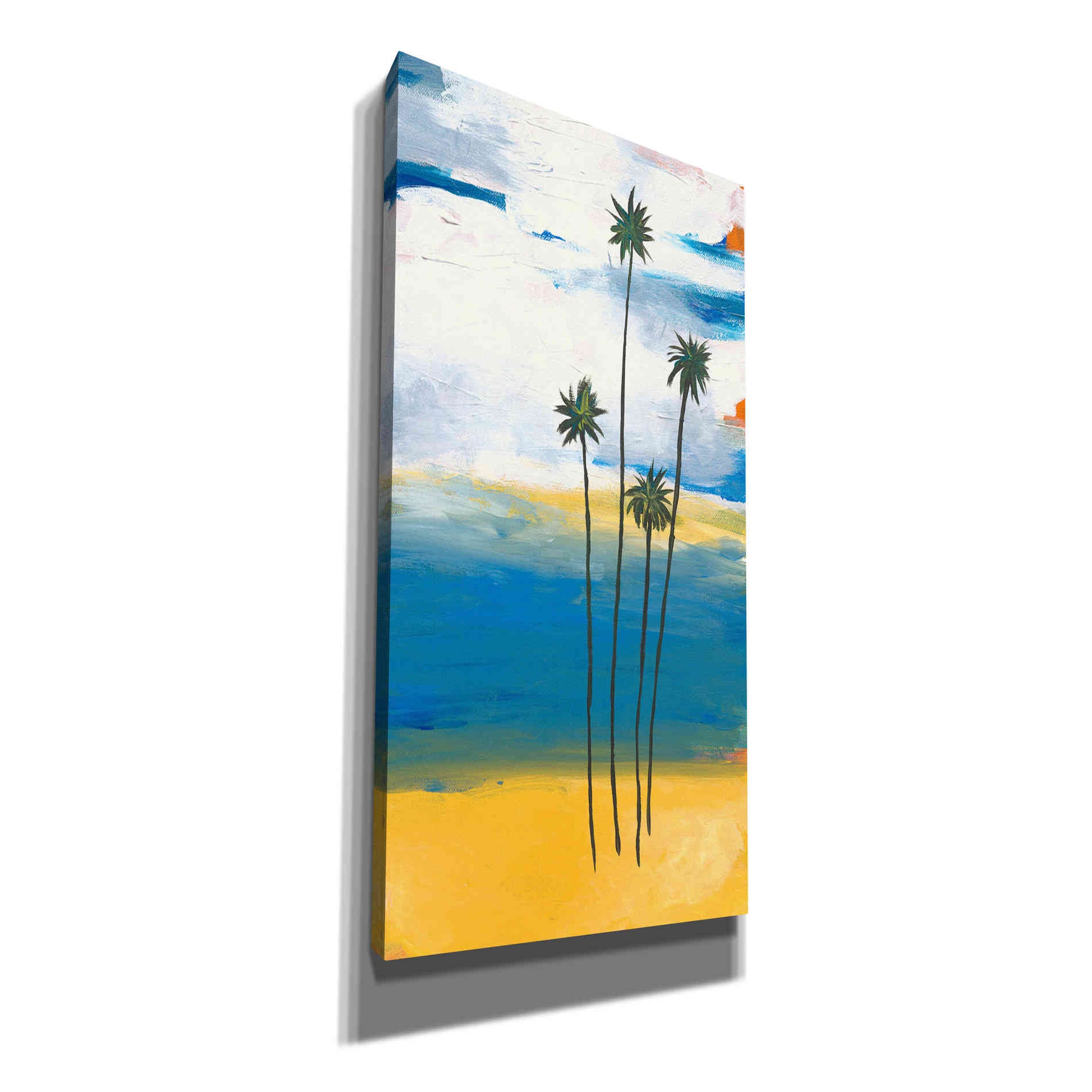 'Four Palms' by Jan Weiss, Canvas Wall Art