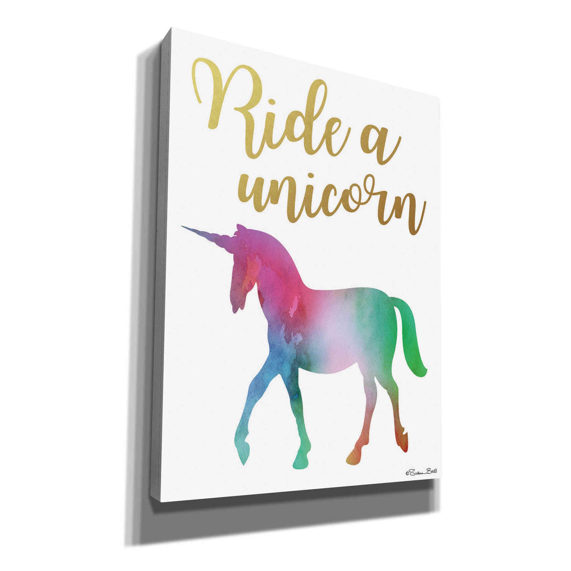 'Ride a Unicorn' by Susan Ball, Canvas Wall Art