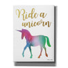 'Ride a Unicorn' by Susan Ball, Canvas Wall Art