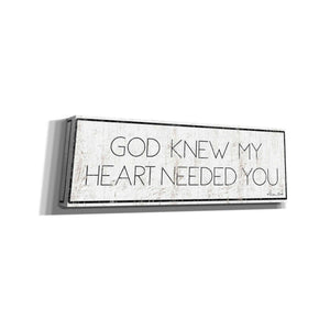 'God Knew My Heart Needed You' by Susan Ball, Canvas Wall Art