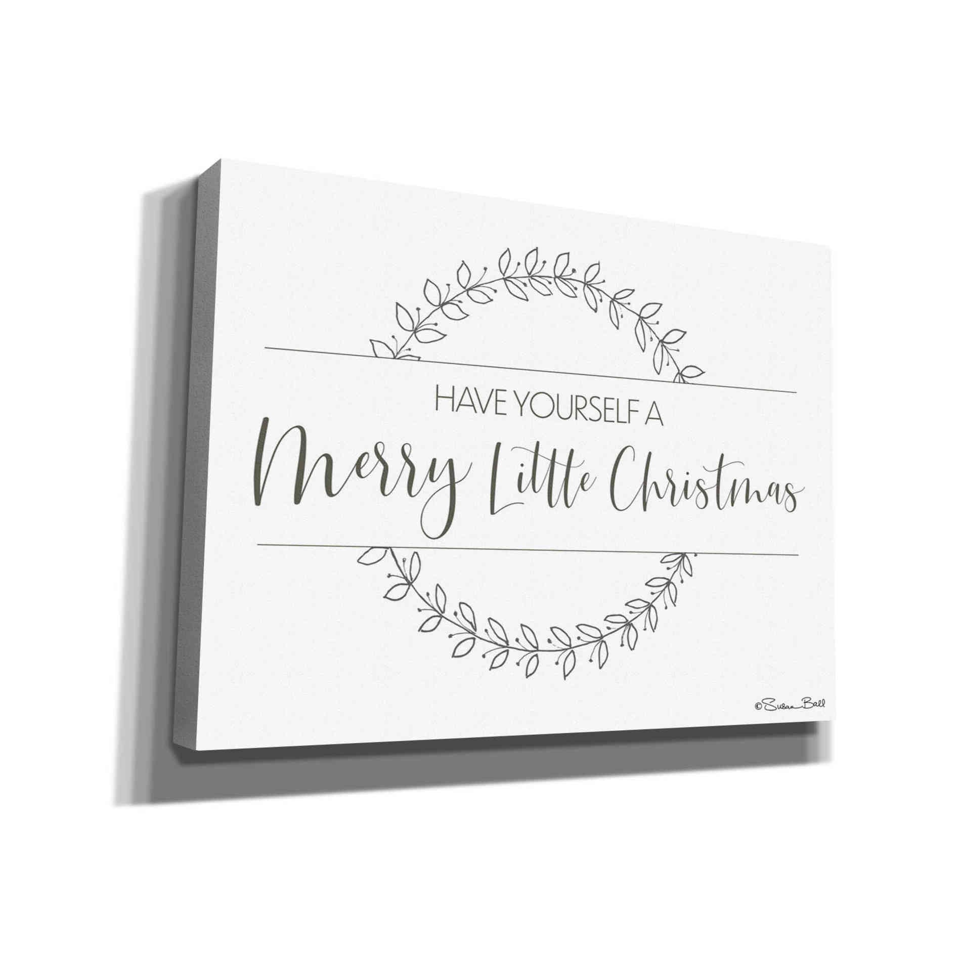 'Merry Little Christmas' by Susan Ball, Canvas Wall Art