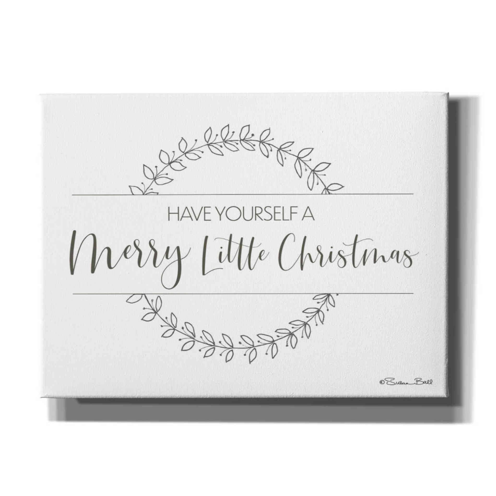 'Merry Little Christmas' by Susan Ball, Canvas Wall Art