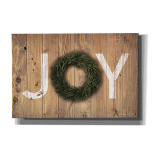 'Joy Cedar Wreath' by Susan Ball, Canvas Wall Art