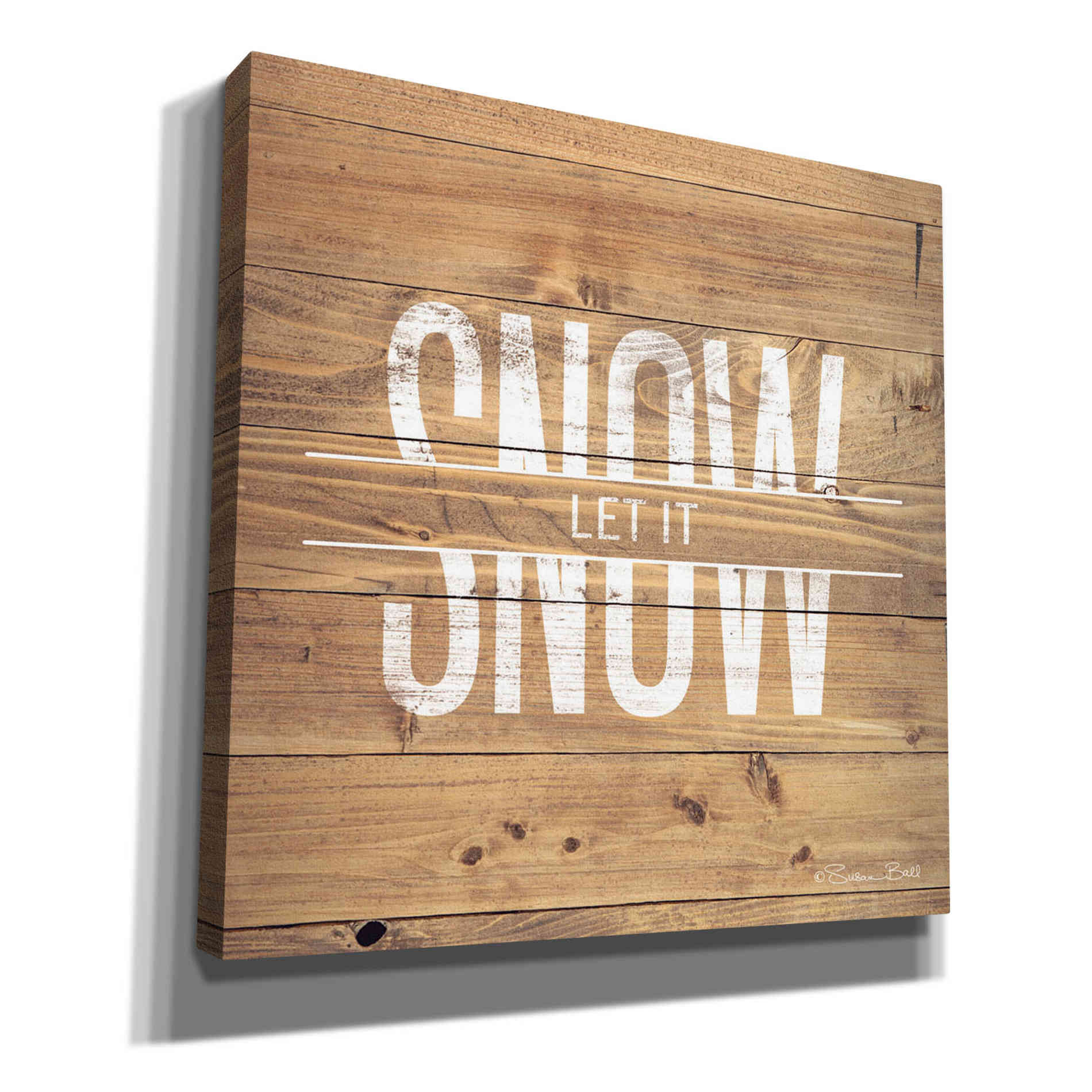 'Let it Snow' by Susan Ball, Canvas Wall Art